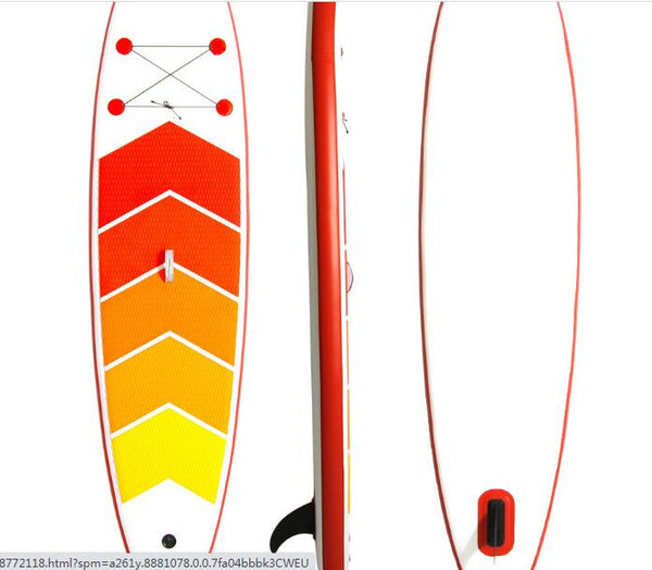 Inflatable Stand Up Paddle Board, Non-Slip Deck(6 Inches Thick) with Adjustable Paddle,Fin, Leash,