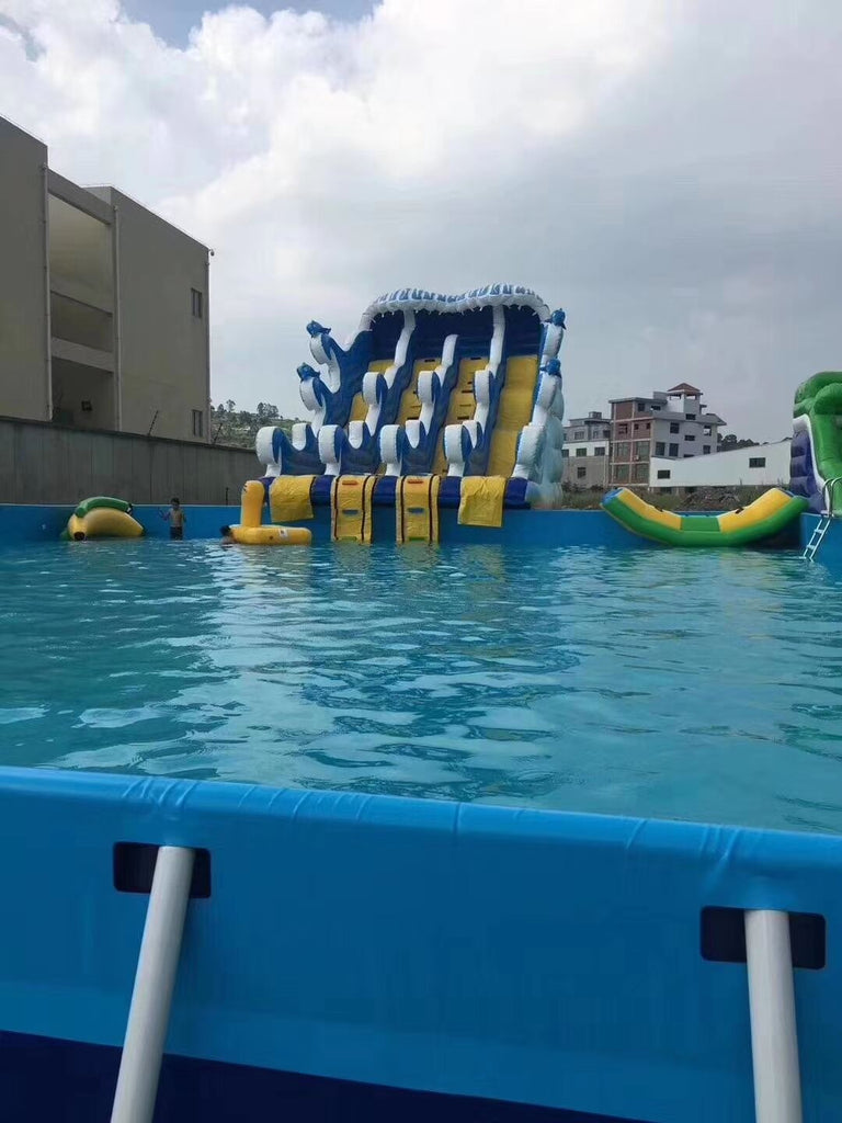 Inflatable park for land