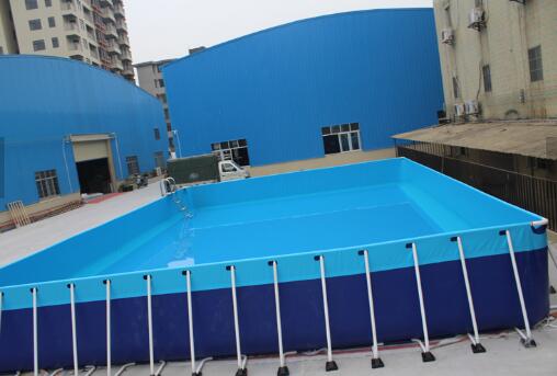 portable pvc inflatable rectangular metal frame swimming pool