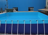 portable pvc inflatable rectangular metal frame swimming pool