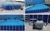 Hot sale portable pvc inflatable rectangular metal frame swimming pool